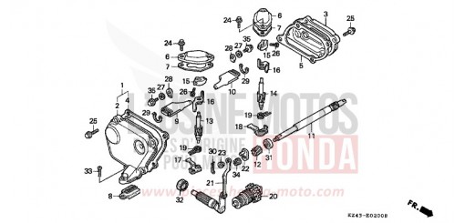 EXHAUST VALVE CR125RV de 1997